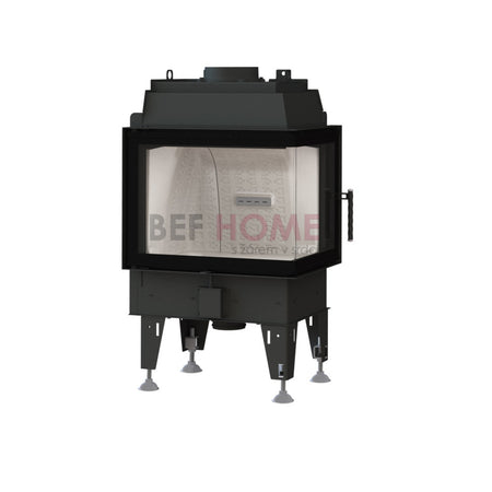 BeF Home Kamineinsatz Therm 8 CP | 8 kW | weißer runder Feuerraum 