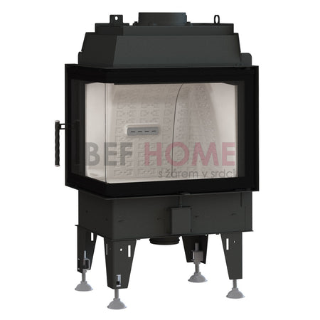 BeF Home Kamineinsatz Therm 8 CL | 8 kW | weißer runder Feuerraum 