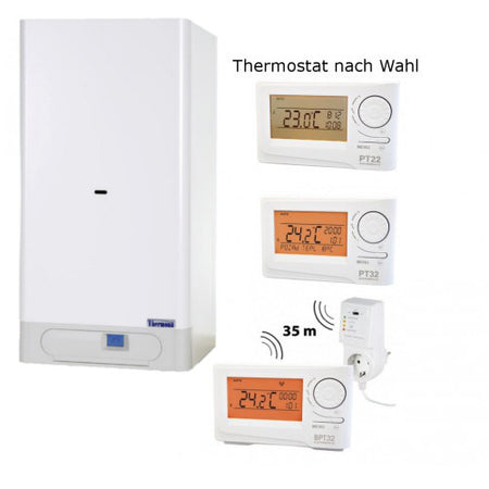 Gastherme THERM PRO 14 X.A mit 5 - 14 kW inkl. Thermostat nach Wahl