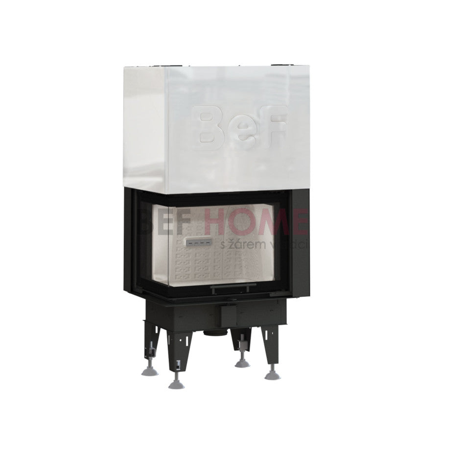 Bef Home Kamineinsatz Therm V 8 CL | 8 kW | weißer runder Feuerraum