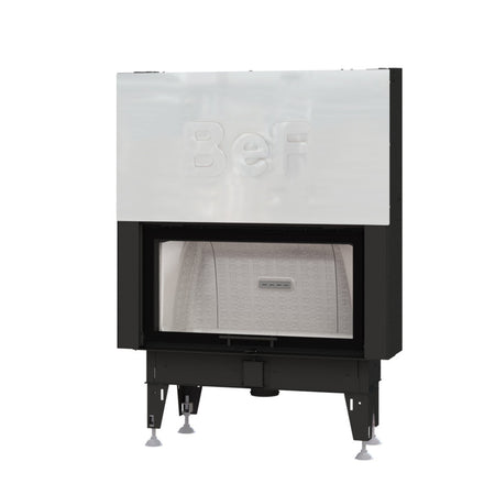 BeF Home Kamineinsatz Therm V 10 | 13 kW | weißer runder Feuerraum 