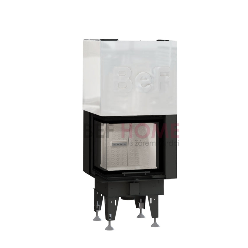 BeF Home Kamineinsatz Therm V 6 CL| 6 kW | weißer Feuerraum 