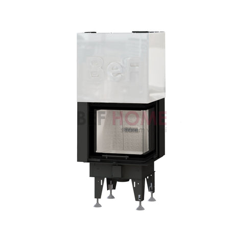 BeF Home Kamineinsatz Therm V 6 CP| 6 kW | weißer runder Feuerraum 