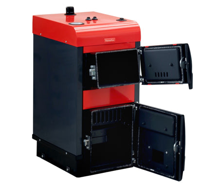 Thermo-Mini 3,9 kW Festbrennstoffkessel Komplettset 5