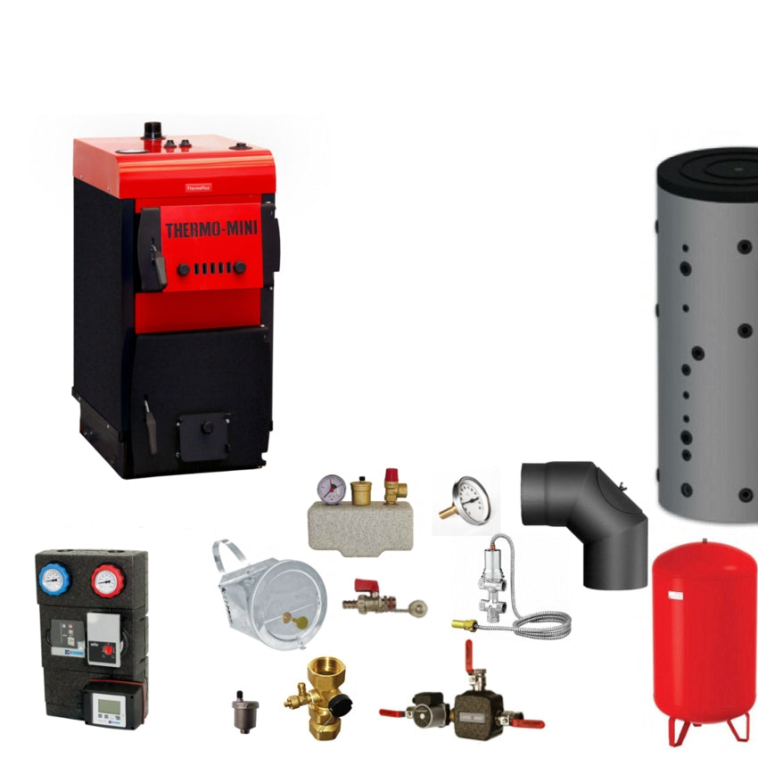 Thermo-Mini 3,9 kW Festbrennstoffkessel Komplettset 3