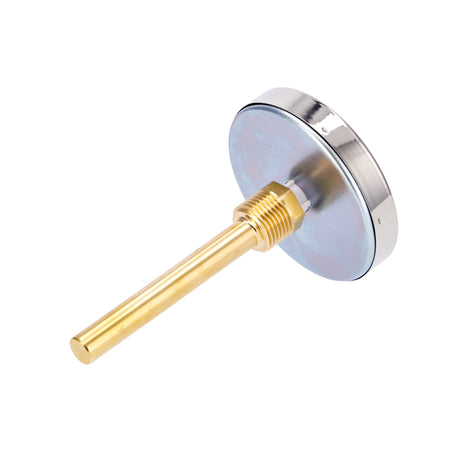 ThermoFlux Thermometer mit Tauchhülse | Ø 80 mm | Axial | hinten | klimaworld.com