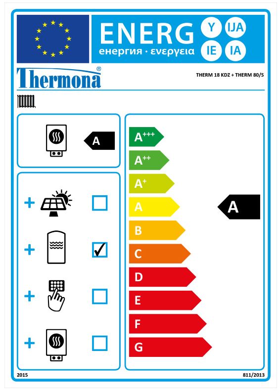 Energielabel Thermona Therm 18 KDZ + Therm 80/S