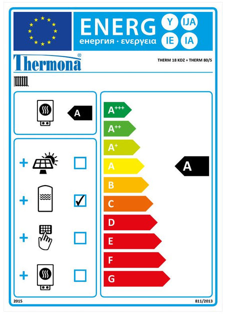 Energielabel Thermona Therm 18 KDZ + Therm 80/S