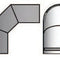 Hitzeschild für 3-teiligen Bogen 90° Durchmesser 150mm