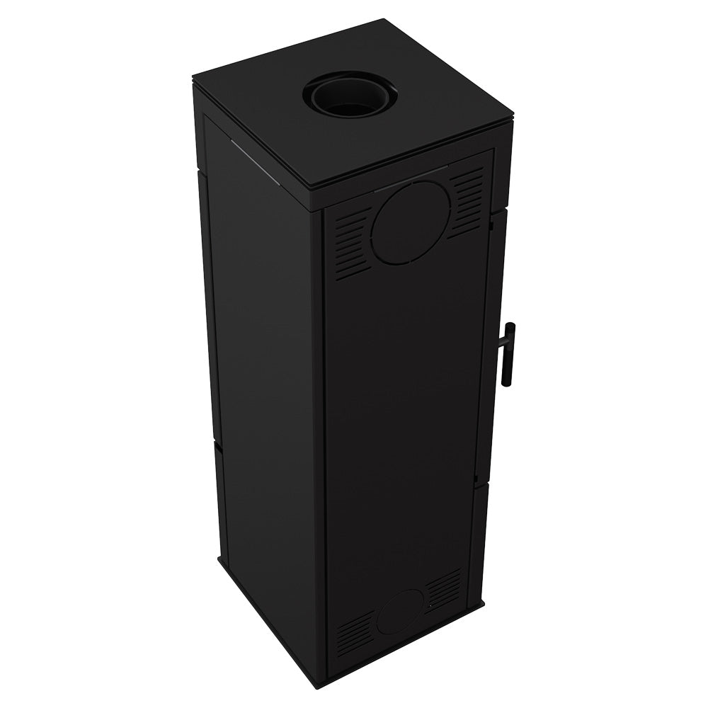 Kratki Kaminofen Thor 8 | Eckkamin - 2-seitig | 8 kW | THOR/BLACK