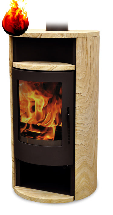 Warmluft Kaminofen Florida Tinjan 6,5 kW Holzdesign