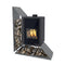 HS-Flamingo Kaminofen | Kampa links | 9 kW | Grau