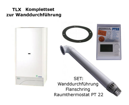 Raumluftunabhängige Gastherme Thermona Therm 20 TLX mit 9 - 20 kW WAND-SET