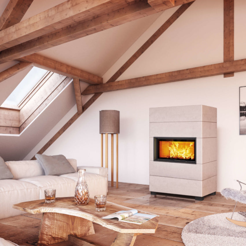Austroflamm | Designkamin | Tony | erhöhter Brennraum