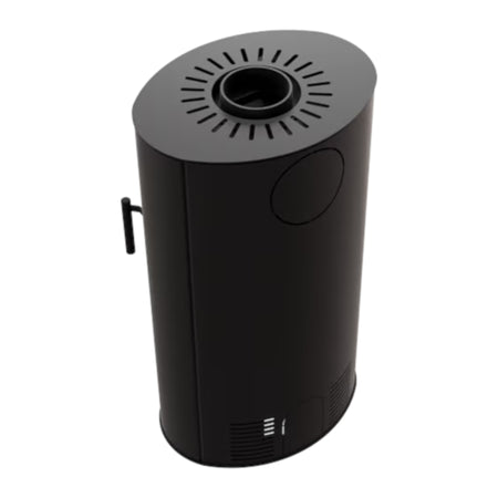 ILDNORD Kaminofen | TORVEN | 7 kW | weißer Brennraum | hinten | klimaworld.com