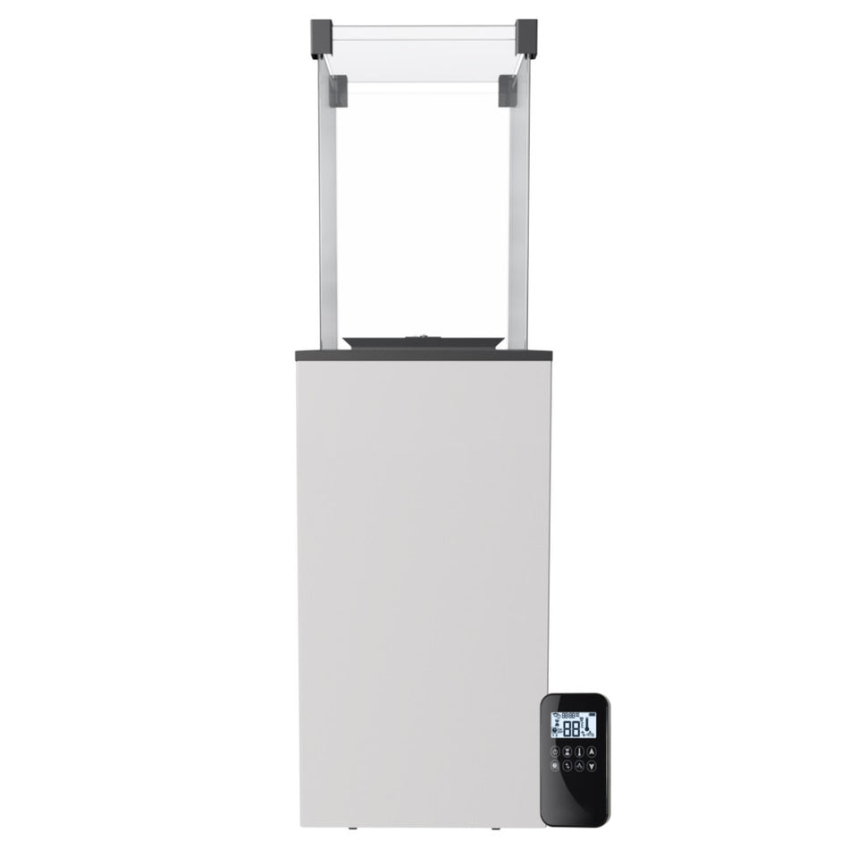Outdoor Kamin Gartenkamin Tower Weiß