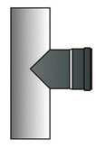 Pellet T-Stück Durchmesser 100mm