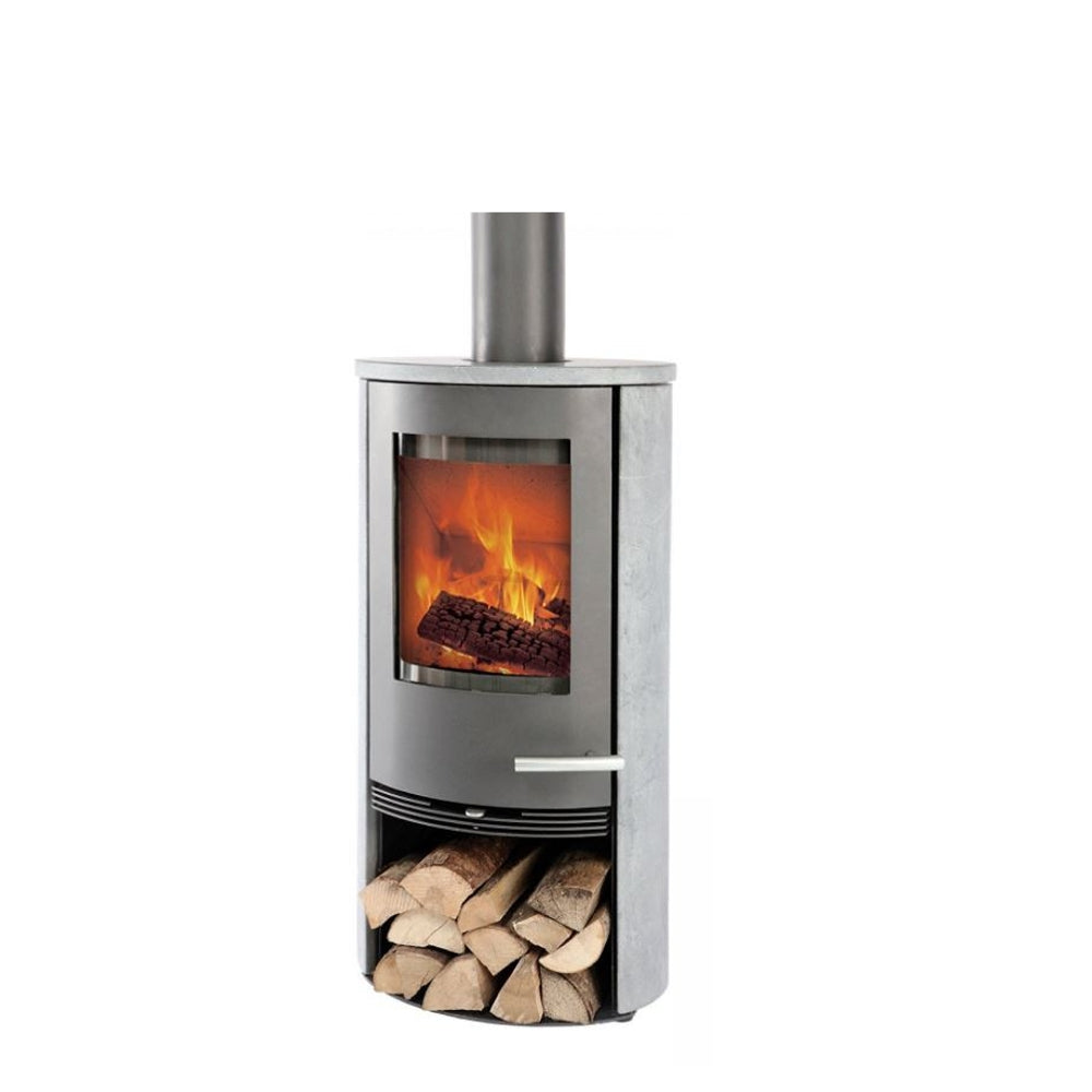 TermaTech | Kaminofen | TT20RS | 5 kW | Speckstein abgerundet | grau