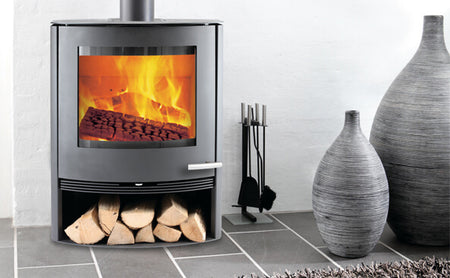  TermaTech | Kaminofen | TT22 | 7,5 kW | Stahl | grau