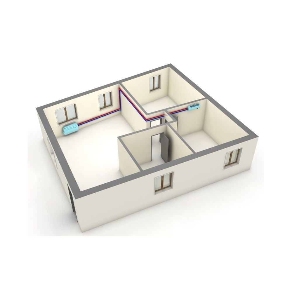 UNICO TWIN Duo Split-Klimagerät ohne Aussengerät mit 2,6 kW