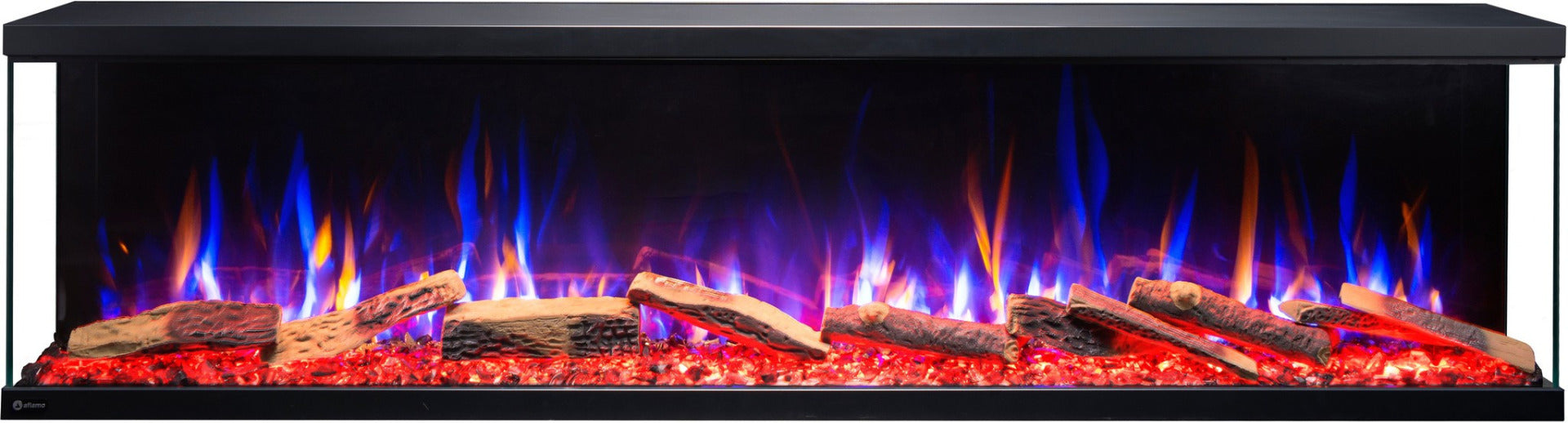 Aflamo Elektrokamin Unique 160 NH Blau-Rot | Klimaworld.com