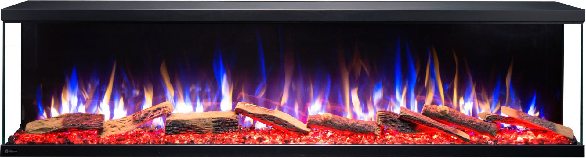 Aflamo Elektrokamin Unique 160 NH Blau-Weiß | Klimaworld.com