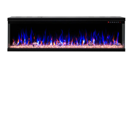 Aflamo LED Elektrokamin Wandkamin | Unique 153 mit Kristalle | Klimaworld.com