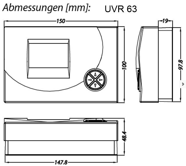 Dreikreis-Universalregelung UVR63 für bis zu 3 unabhängige Hydraulikkreise 