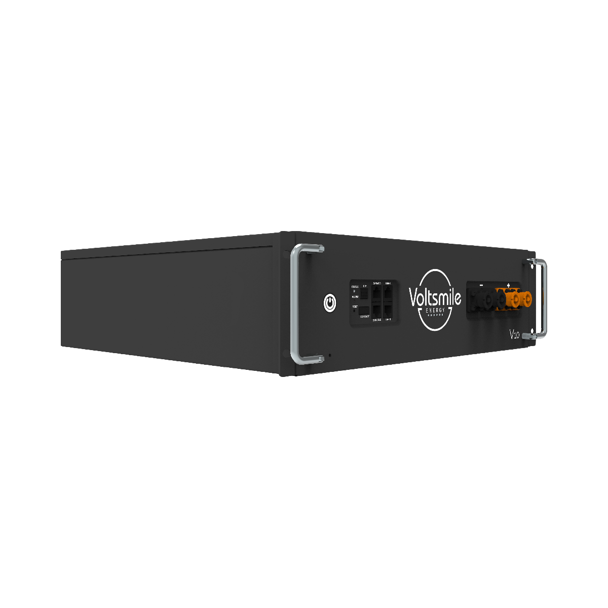 schwarzes Voltsmile Batteriemodul V10 classic Ansicht von links