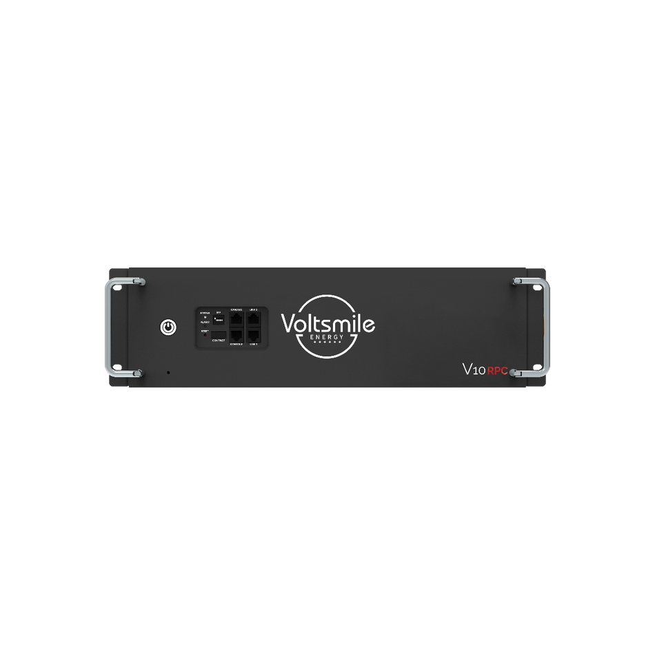 schwarzes Voltsmile Batteriemodul V10 RPC 5,12 kWh | Frontansicht