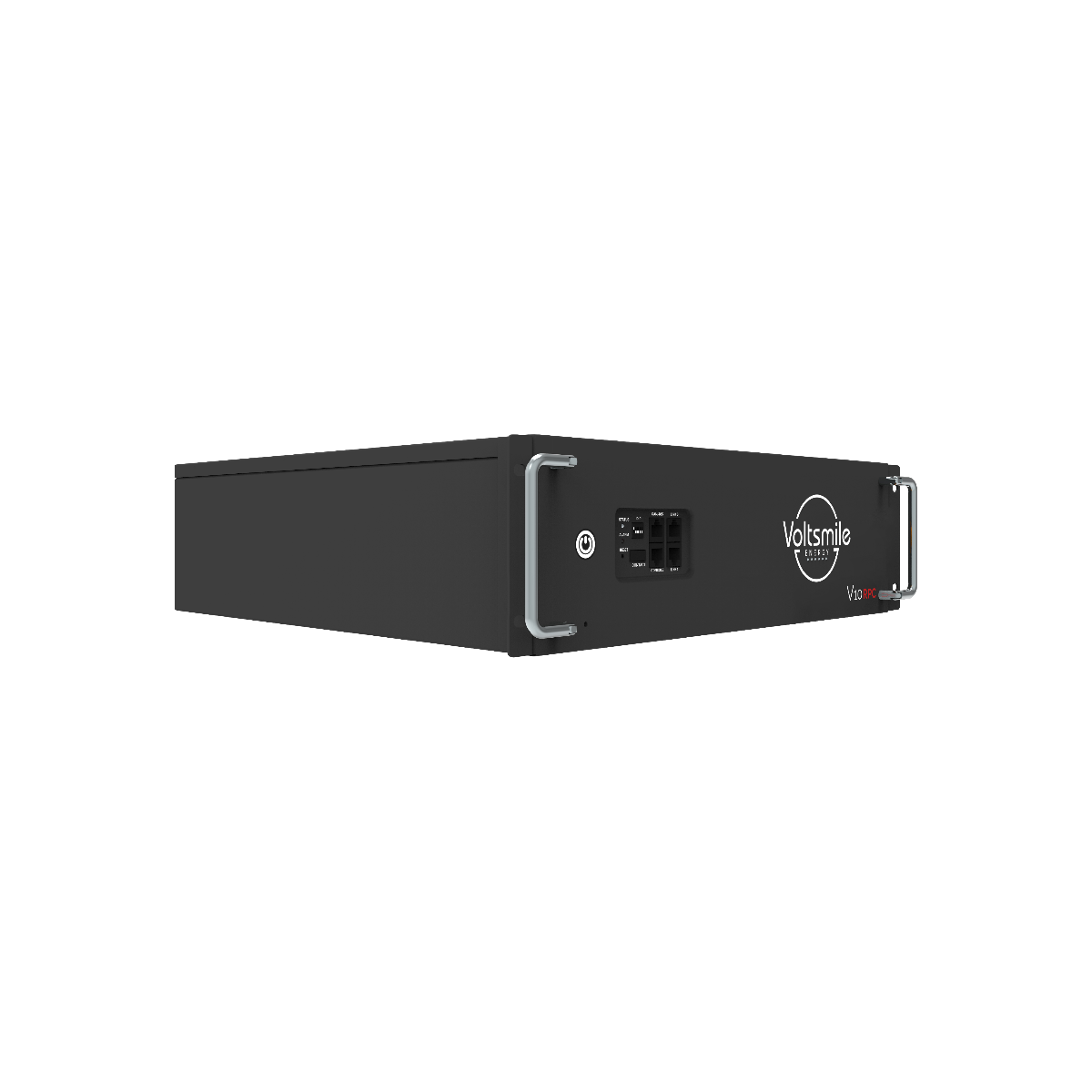 schwarzes Voltsmile Batteriemodul V10 RPC 5,12 kWh | Ansicht von links