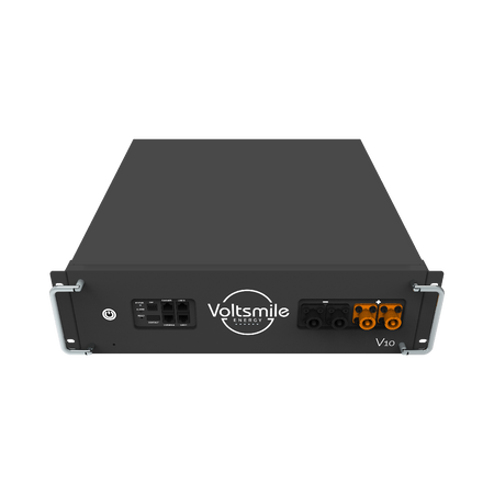 schwarzes Voltsmile Batteriemodul V10 classic Ansicht von oben