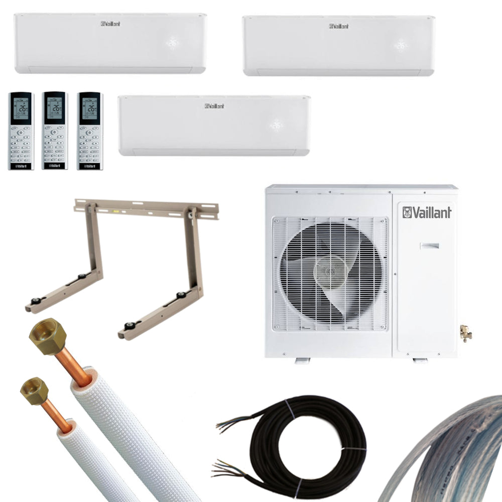VAILLANT Split-Klimaanlage 2x2,7 kW und 1x3,5 kW | inkl. 5m Leitung
