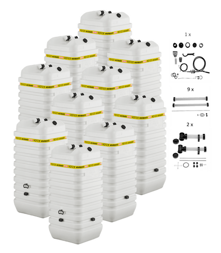 Rotex Heizöltank variosafe Set - 10x750 L Tank inkl. Zubehör | VSF 18 ➔ Klimaworld.com