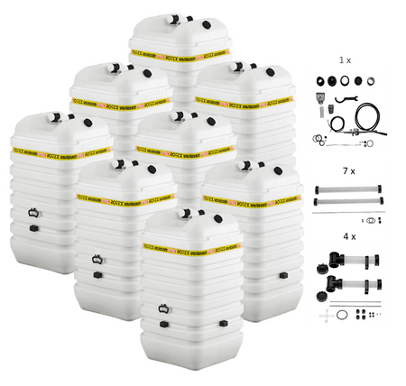 Rotex Heizöltank variosafe Set - 8x600 L Tank inkl. Zubehör | VSF 605 ➔ Klimaworld.com