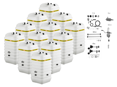 Rotex Heizöltank variosafe Set - 12x600 L Tank inkl. Zubehör | VSF 610 ➔ Klimaworld.com