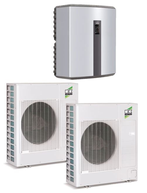 Remko Luft/Wasser Wärmepumpe Set - Duo-Split WKF120 | 18-25 kW