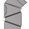 Rauchrohrbogen verstellbar 0-90° mit Tür - 4teilig Durchmesser 200mm