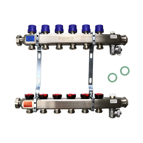 Maincor MFL Verteiler 4 Kreise 1'' | Edelstahl | 305 mm | DFB ➔ klimaworlv.com