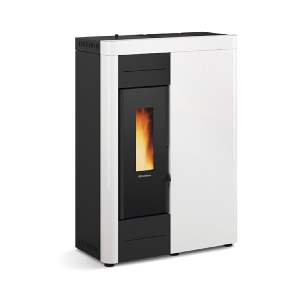 Extraflame wasserführender Pelletofen Virna Idro Weiß | 14,5 kW | Klimaworld.com
