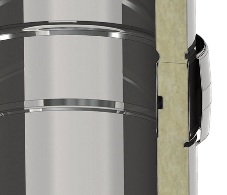 Wanddurchführung Längenelement 500 mm mit integrierten Wandfutter Ø 130 mm