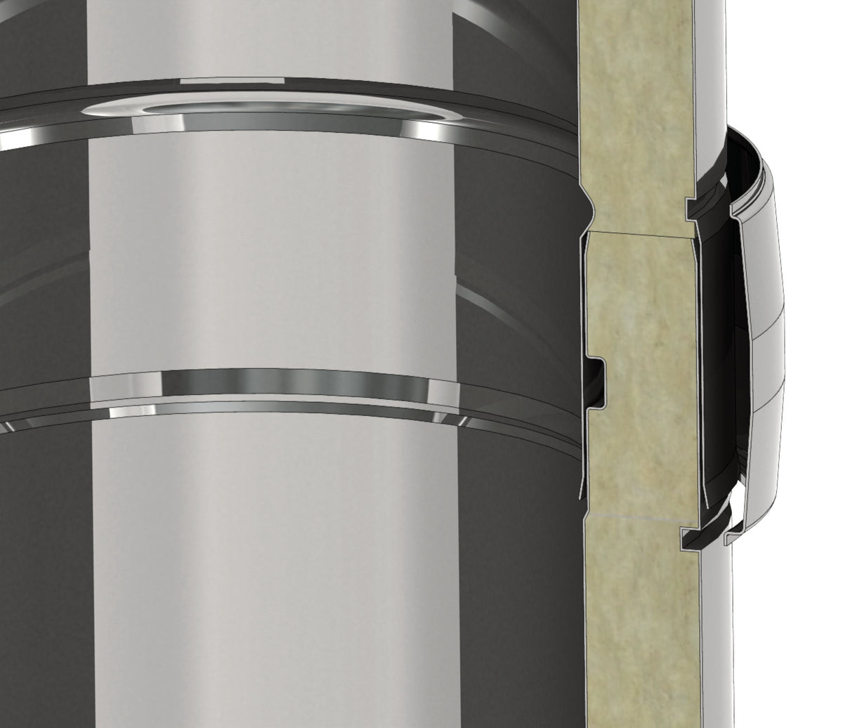 Wanddurchführung Längenelement 500 mm mit integrierten Wandfutter Ø 130 mm