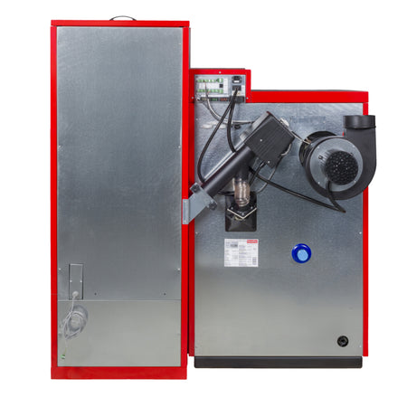 ThermoFlux Pelletheizkessel PellFlux Lambda 48 mit 48 kW, Anschlüsse seitlich | Klimaworld.com