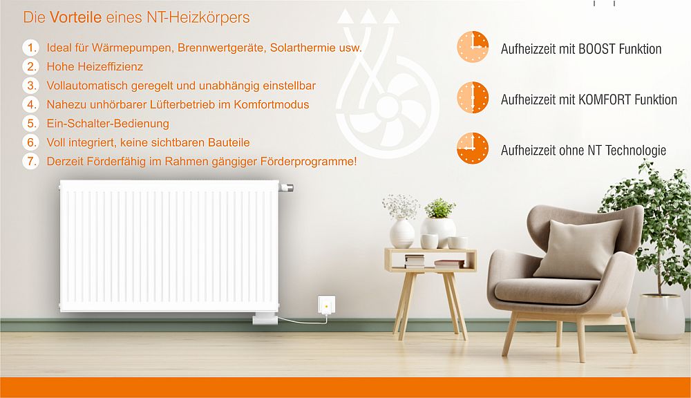 HM Heizkoerper | Vorteile NT-Heizkoerper im Ueberblick | klimaworlv.com