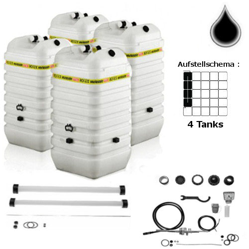 ROTEX Variosafe Heizöltank im Tank 4x 750 L + Grundpaket ANK + 3xB2, VSF