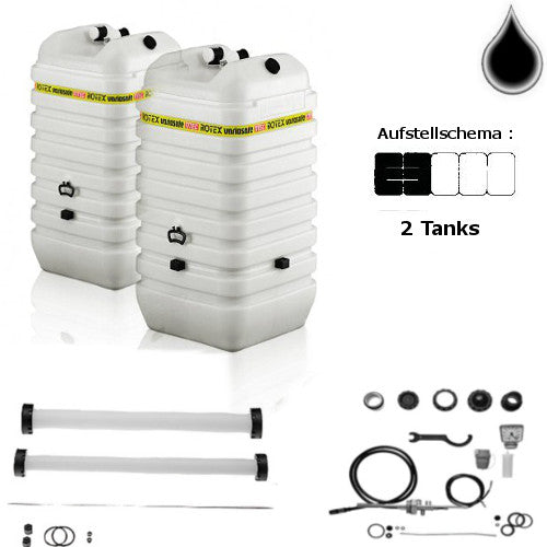 ROTEX Variosafe Heizöltank im Tank 2x1500 L + Grundpaket ANK+B2 VSF