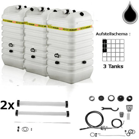 ROTEX Variosafe Heizöltank im Tank 2x 1000 L + Grundpaket ANK+B2