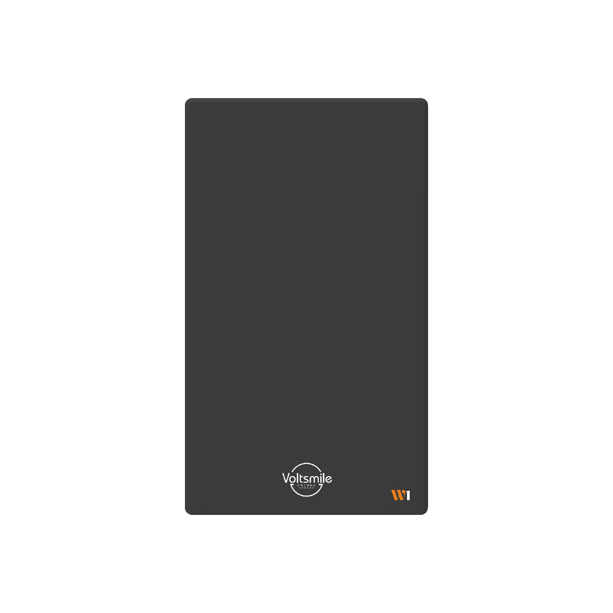 schwarzer Voltsmile Batteriespeicher W1 Classic 10,24 kWh | Frontansicht