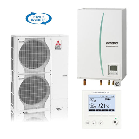 Mitsubishi | Wärmepumpen-Set 2.5 | Split | Hydromodul | 12,0 kW