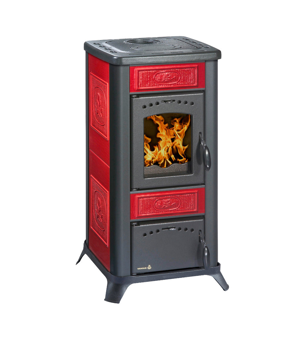 Wamsler Kaminofen Romantik II bordeaux Keramik | Klimaworld.com